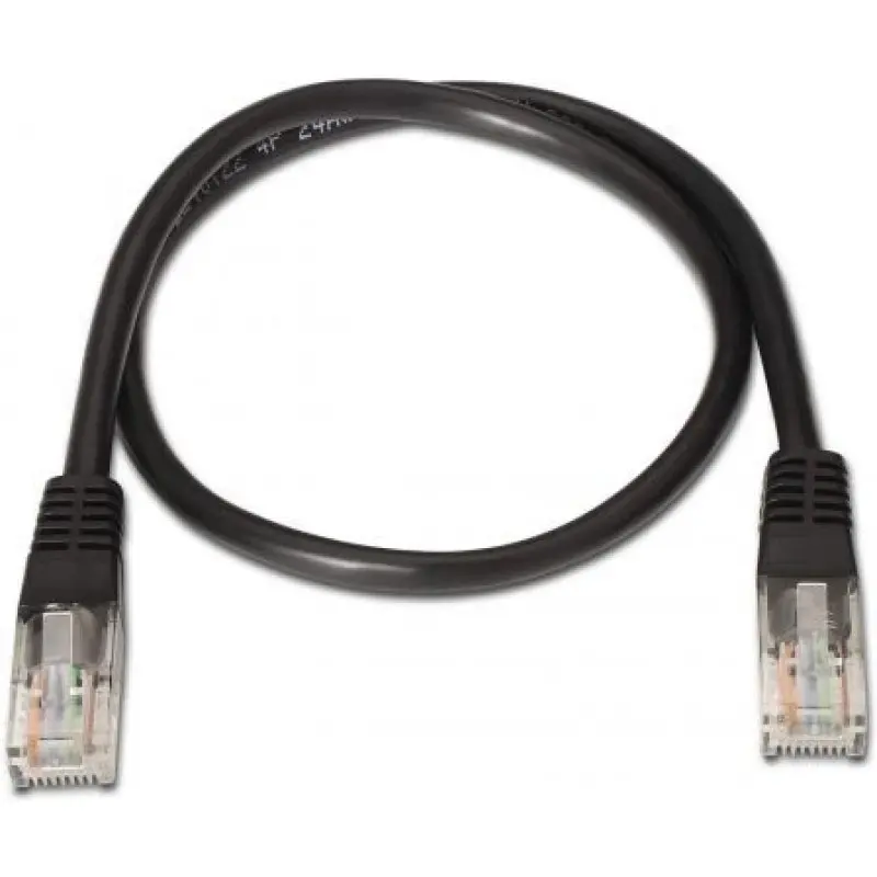 Cable de Red RJ45 UTP Aisens A135-0258/ Cat.6/ 1m/ Negro Cable de Red RJ45 UTP Aisens A135-0258/ Cat.6/ 1m/ Negro