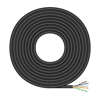 Bobina de Cable RJ45 para Exteriores UTP AWG23 Aisens A135-0675 Cat.6/ 100m/ Impermeable/ Negro Bobina de Cable RJ45 para Exteriores UTP AWG23 Aisens A135-0675 Cat.6/ 100m/ Impermeable/ Negro