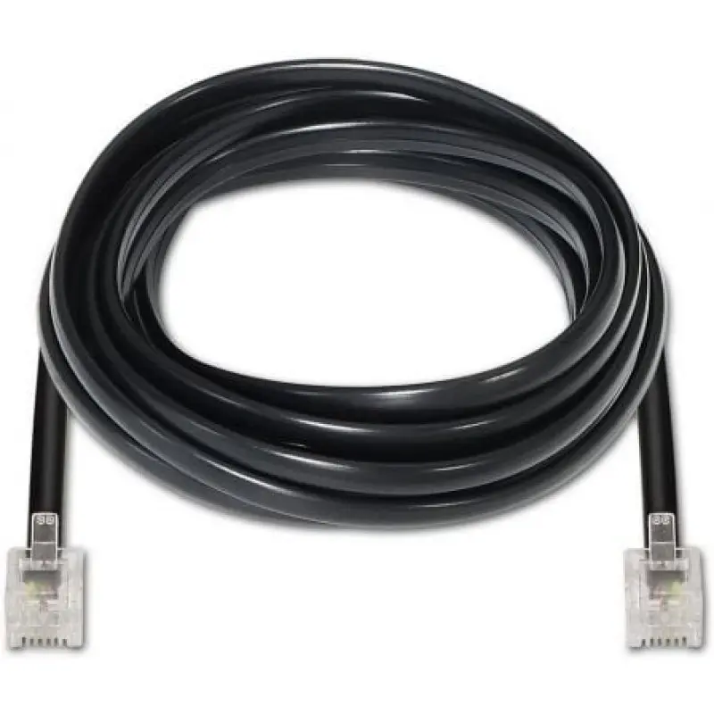 Cable de Teléfono RJ11 6P4C Aisens A143-0319/ 2m/ Negro Cable de Teléfono RJ11 6P4C Aisens A143-0319/ 2m/ Negro