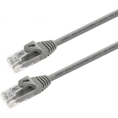 Cable de Red RJ45 UTP Aisens A145-0324 Cat.6A/ 25cm/ Gris Cable de Red RJ45 UTP Aisens A145-0324 Cat.6A/ 25cm/ Gris