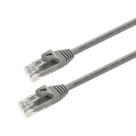 Cable de Red RJ45 UTP Aisens A145-0327 Cat.6A/ 2m/ Gris Cable de Red RJ45 UTP Aisens A145-0327 Cat.6A/ 2m/ Gris