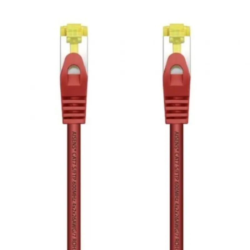 Cable de Red RJ45 SFTP Aisens A146-0468 Cat.7/ 25cm/ Rojo Cable de Red RJ45 SFTP Aisens A146-0468 Cat.7/ 25cm/ Rojo