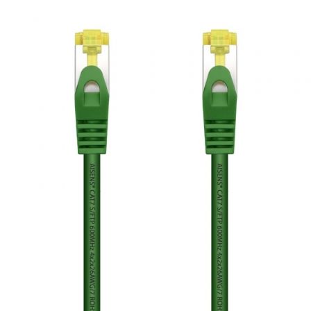 Cable de Red RJ45 SFTP Aisens A146-0480 Cat.7/ 25cm/ Verde Cable de Red RJ45 SFTP Aisens A146-0480 Cat.7/ 25cm/ Verde