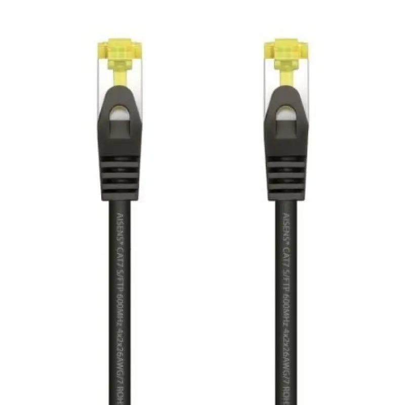 Cable de Red RJ45 SFTP Aisens A146-0485 Cat.7/ 50cm/ Negro Cable de Red RJ45 SFTP Aisens A146-0485 Cat.7/ 50cm/ Negro