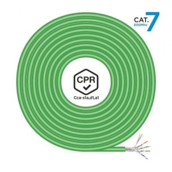 Bobina de Cable RJ45 SFTP AWG23 LSZH CPR Cca Aisens A146-0668 Cat.7/ 500m/ Verde Bobina de Cable RJ45 SFTP AWG23 LSZH CPR Cca Aisens A146-0668 Cat.7/ 500m/ Verde