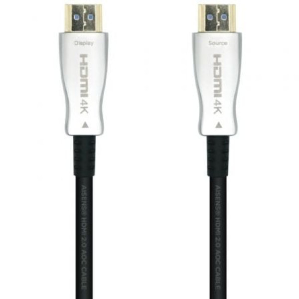 Cable HDMI 2.0 AOC 4K Aisens A148-0379/ HDMI Macho - HDMI Macho/ 30m/ Negro