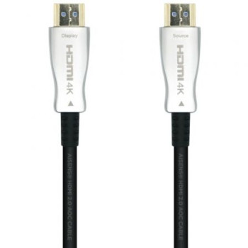 Cable HDMI 2.0 AOC 4K Aisens A148-0380/ HDMI Macho - HDMI Macho/ 50m/ Negro