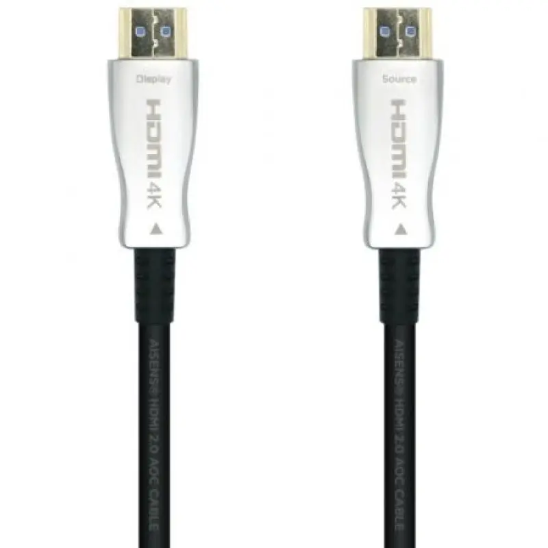 Cable HDMI 2.0 AOC 4K Aisens A148-0380/ HDMI Macho - HDMI Macho/ 50m/ Negro Cable HDMI 2.0 AOC 4K Aisens A148-0380/ HDMI Macho - HDMI Macho/ 50m/ Negro