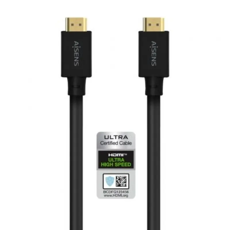Cable HDMI 2.1 8K Aisens A150-0680/ HDMI Macho - HDMI Macho/ 5m/ Certificado/ Negro Cable HDMI 2.1 8K Aisens A150-0680/ HDMI Macho - HDMI Macho/ 5m/ Certificado/ Negro