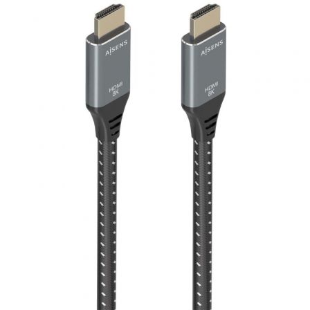 Cable HDMI 2.1 8K Aisens A150-0877/ HDMI Macho - HDMI Macho/ 7m/ Gris y Negro Cable HDMI 2.1 8K Aisens A150-0877/ HDMI Macho - HDMI Macho/ 7m/ Gris y Negro