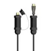Cable HDMI con Armadura 2.1 AOC 8K Aisens A153-0612/ HDMI Macho - HDMI Macho/ 30m/ Negro Cable HDMI con Armadura 2.1 AOC 8K Aisens A153-0612/ HDMI Macho - HDMI Macho/ 30m/ Negro
