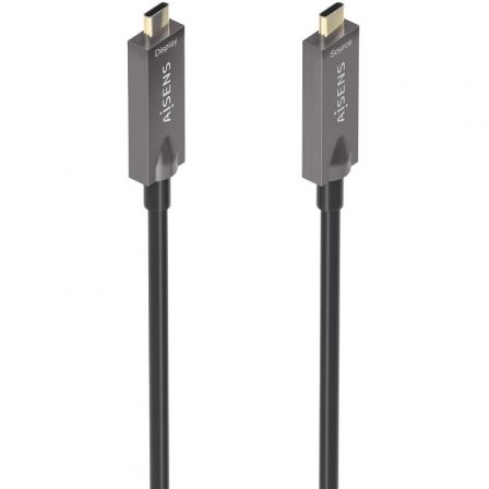 Cable USB 3.1 Tipo-C Aisens A157-0882/ USB Tipo-C Macho - USB Tipo-C Macho/ Hasta 60W/ 10Gbps/ 10m/ Negro Cable USB 3.1 Tipo-C Aisens A157-0882/ USB Tipo-C Macho - USB Tipo-C Macho/ Hasta 60W/ 10Gbps/ 10m/ Negro