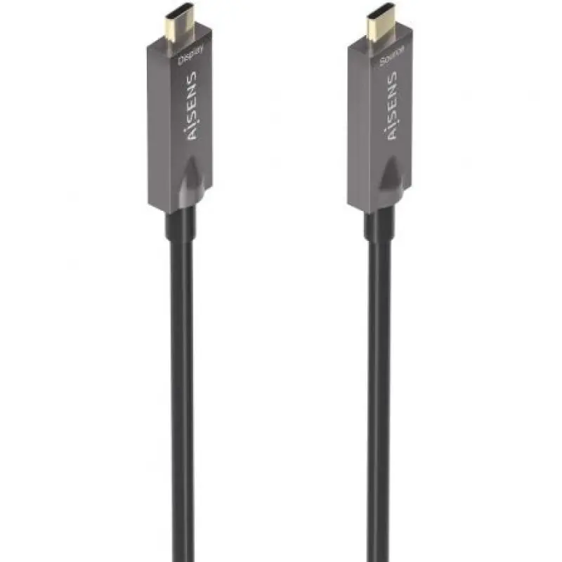 Cable USB 3.1 Tipo-C Aisens A157-0882/ USB Tipo-C Macho - USB Tipo-C Macho/ Hasta 60W/ 10Gbps/ 10m/ Negro Cable USB 3.1 Tipo-C Aisens A157-0882/ USB Tipo-C Macho - USB Tipo-C Macho/ Hasta 60W/ 10Gbps/ 10m/ Negro