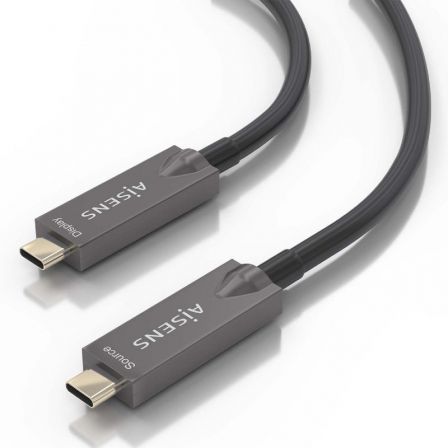 Cable USB 3.1 Tipo-C Aisens A157-0882/ USB Tipo-C Macho - USB Tipo-C Macho/ Hasta 60W/ 10Gbps/ 10m/ Negro Cable USB 3.1 Tipo-C Aisens A157-0882/ USB Tipo-C Macho - USB Tipo-C Macho/ Hasta 60W/ 10Gbps/ 10m/ Negro