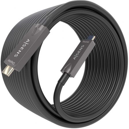 Cable USB 3.1 Tipo-C Aisens A157-0883/ USB Tipo-C Macho - USB Tipo-C Macho/ Hasta 60W/ 10Gbps/ 15m/ Negro Cable USB 3.1 Tipo-C Aisens A157-0883/ USB Tipo-C Macho - USB Tipo-C Macho/ Hasta 60W/ 10Gbps/ 15m/ Negro