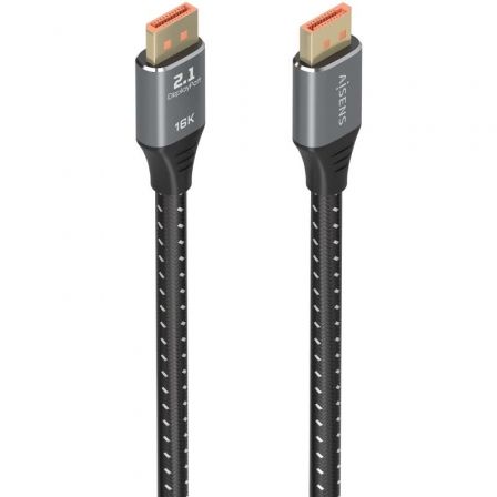 Cable DisplayPort 2.1 16K Aisens A158-0902/ DisplayPort Macho - DisplayPort Macho/ 80Gbps/ 1.5m/ Negro Cable DisplayPort 2.1 16K Aisens A158-0902/ DisplayPort Macho - DisplayPort Macho/ 80Gbps/ 1.5m/ Negro