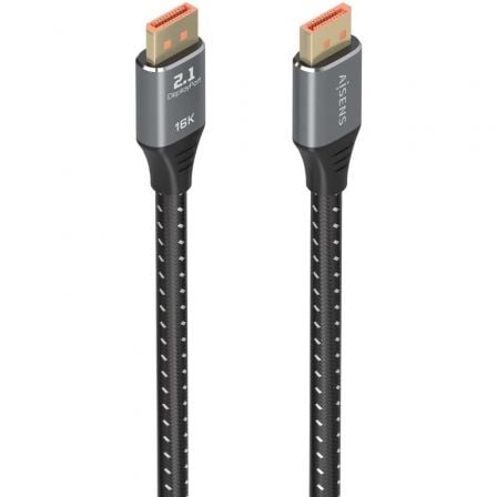 Cable DisplayPort 2.1 16K Aisens A158-0903/ DisplayPort Macho - DisplayPort Macho/ 80Gbps/ 2m/ Negro Cable DisplayPort 2.1 16K Aisens A158-0903/ DisplayPort Macho - DisplayPort Macho/ 80Gbps/ 2m/ Negro