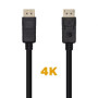 Cable DisplayPort 1.2 4K Aisens A124-0455/ DisplayPort Macho - DisplayPort Macho/ 1m/ Negro