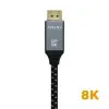 Cable DisplayPort 1.4 8K Aisens A149-0438/ DisplayPort Macho - DisplayPort Macho/ 3m/ Negro Gris