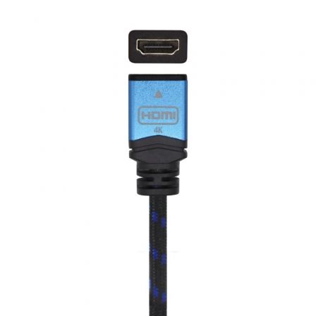 Cable Alargador HDMI Aisens A120-0453/ HDMI Macho - HDMI Hembra/ 2m/ Negro/ Azul Cable Alargador HDMI Aisens A120-0453/ HDMI Macho - HDMI Hembra/ 2m/ Negro/ Azul