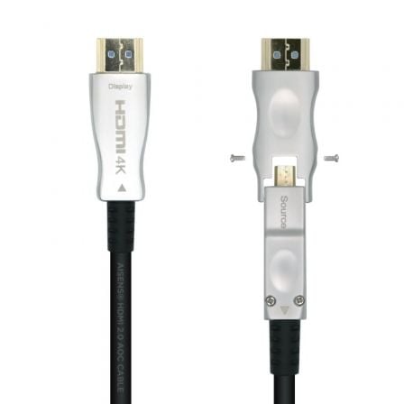 Cable HDMI 2.0 AOC 4K Desmontable Aisens A148-0514/ HDMI Macho / D Macho - HDMI Macho/ 50m/ Negro Cable HDMI 2.0 AOC 4K Desmontable Aisens A148-0514/ HDMI Macho / D Macho - HDMI Macho/ 50m/ Negro