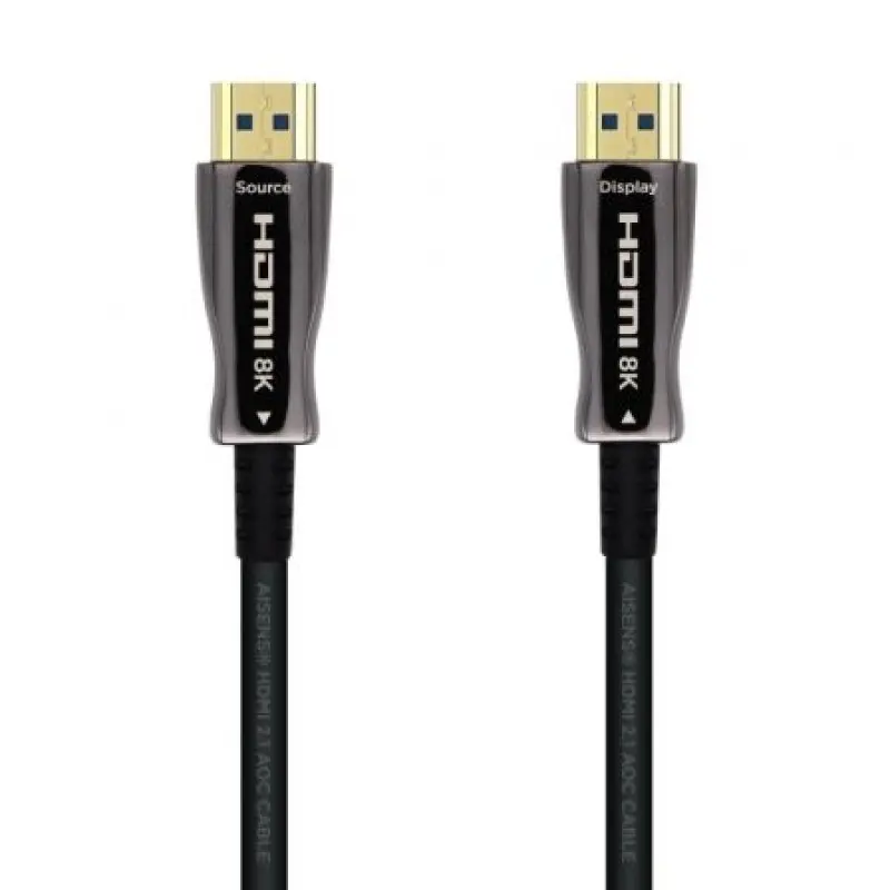 Cable HDMI 2.1 AOC 8K Aisens A153-0517/ HDMI Macho - HDMI Macho/ 20m/ Negro Cable HDMI 2.1 AOC 8K Aisens A153-0517/ HDMI Macho - HDMI Macho/ 20m/ Negro
