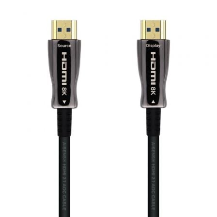 Cable HDMI 2.1 AOC 8K Aisens A153-0518/ HDMI Macho - HDMI Macho/ 25m/ Negro Cable HDMI 2.1 AOC 8K Aisens A153-0518/ HDMI Macho - HDMI Macho/ 25m/ Negro