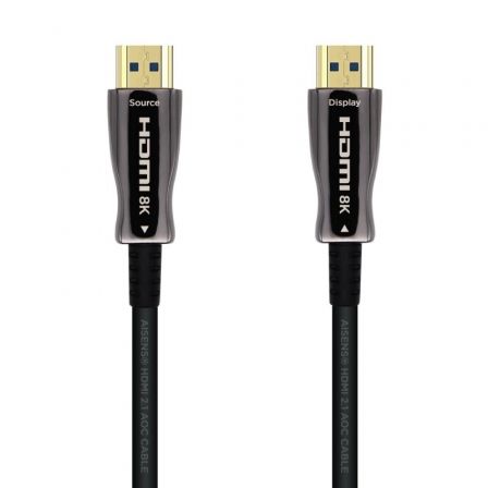 Cable HDMI 2.1 AOC 8K Aisens A153-0519/ HDMI Macho - HDMI Macho/ 30m/ Negro Cable HDMI 2.1 AOC 8K Aisens A153-0519/ HDMI Macho - HDMI Macho/ 30m/ Negro