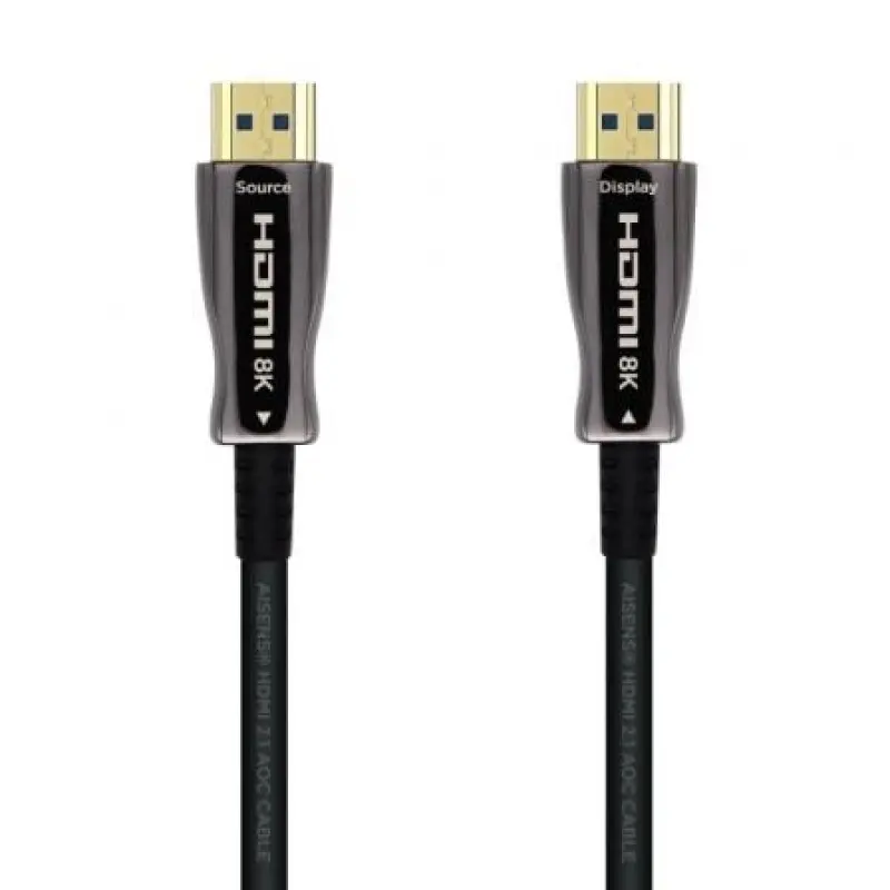 Cable HDMI 2.1 AOC 8K Aisens A153-0520/ HDMI Macho - HDMI Macho/ 40m/ Negro Cable HDMI 2.1 AOC 8K Aisens A153-0520/ HDMI Macho - HDMI Macho/ 40m/ Negro