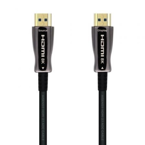 Cable HDMI 2.1 AOC 8K Aisens A153-0522/ HDMI Macho - HDMI Macho/ 60m/ Negro