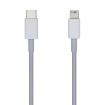 Cable USB 2.0 Tipo-C Lightning Aisens A102-0441/ Lightning Macho - USB Tipo-C Macho/ 20cm/ Blanco