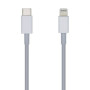 Cable USB 2.0 Tipo-C Lightning Aisens A102-0441/ Lightning Macho - USB Tipo-C Macho/ 20cm/ Blanco