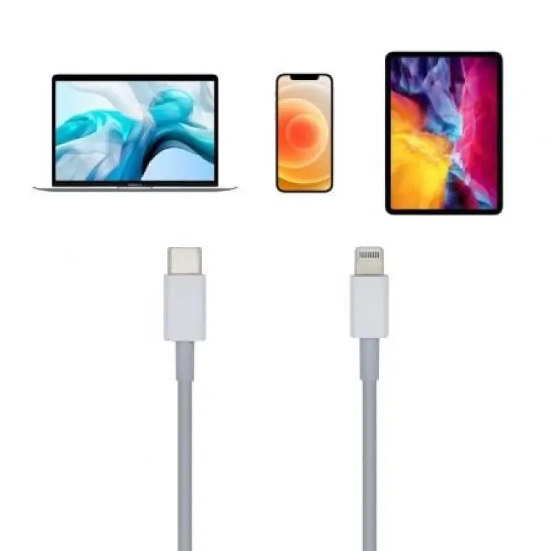 Cable USB 2.0 Tipo-C Lightning Aisens A102-0442/ Lightning Macho - USB Tipo-C Macho/ 1m/ Blanco Cable USB 2.0 Tipo-C Lightning Aisens A102-0442/ Lightning Macho - USB Tipo-C Macho/ 1m/ Blanco