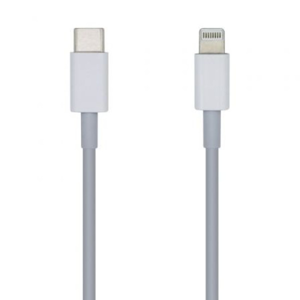 CableUSB Tipo-C 2.0 Lightning Aisens A102-0443/ Lightning Macho - USB Tipo-C Macho/ 2m/ Blanco