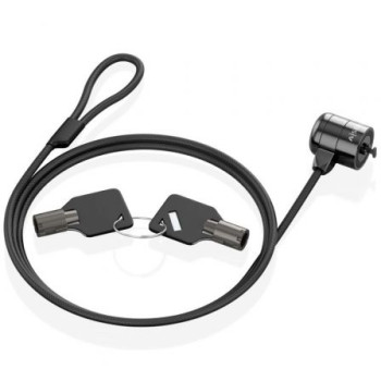 Cable de Seguridad para Portátiles Aisens ASLK-D40K04-BK/ 1.5m Cable de Seguridad para Portátiles Aisens ASLK-D40K04-BK/ 1.5m