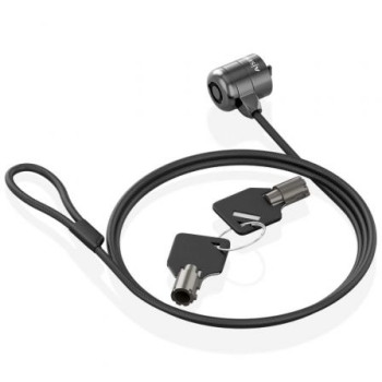 Cable de Seguridad para Portátiles Aisens ASLK-D40K04-BK/ 1.5m Cable de Seguridad para Portátiles Aisens ASLK-D40K04-BK/ 1.5m
