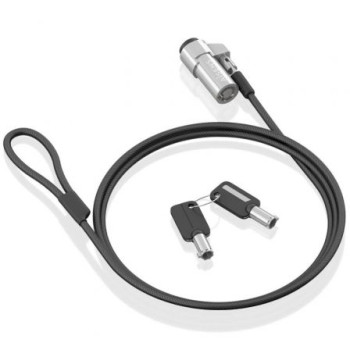 Cable de Seguridad Tipo NANO para Portátiles Aisens ASLK-D45K06-BK/ 1.5m Cable de Seguridad Tipo NANO para Portátiles Aisens ASLK-D45K06-BK/ 1.5m