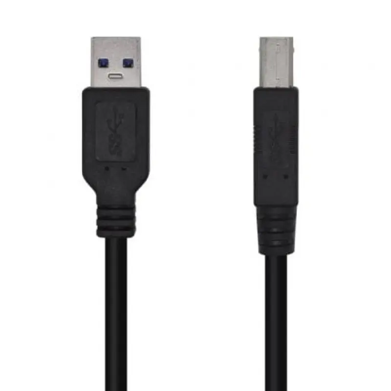 Cable USB 3.0 Impresora Aisens A105-0444/ USB Tipo-B Macho - USB Macho/ 2m/ Negro Cable USB 3.0 Impresora Aisens A105-0444/ USB Tipo-B Macho - USB Macho/ 2m/ Negro