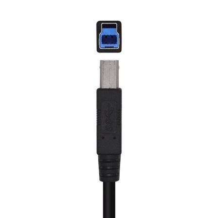 Cable USB 3.0 Impresora Aisens A105-0444/ USB Tipo-B Macho - USB Macho/ 2m/ Negro Cable USB 3.0 Impresora Aisens A105-0444/ USB Tipo-B Macho - USB Macho/ 2m/ Negro