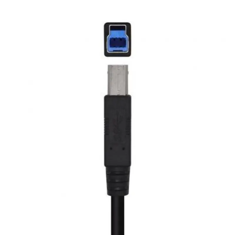 Cable USB 3.0 Impresora Aisens A105-0444/ USB Tipo-B Macho - USB Macho/ 2m/ Negro Cable USB 3.0 Impresora Aisens A105-0444/ USB Tipo-B Macho - USB Macho/ 2m/ Negro