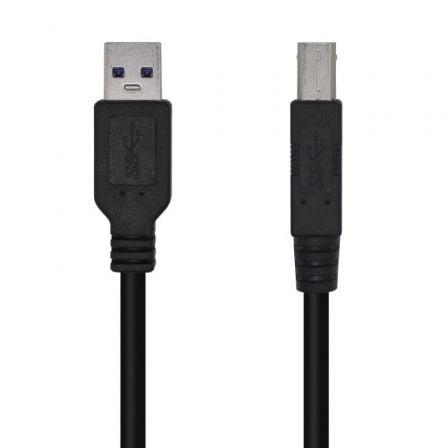 Cable USB 3.0 Impresora Aisens A105-0445/ USB Tipo-B Macho - USB Macho/ 3m/ Negro Cable USB 3.0 Impresora Aisens A105-0445/ USB Tipo-B Macho - USB Macho/ 3m/ Negro