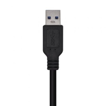 Cable USB 3.0 Aisens A105-0448/ USB Macho - USB Macho/ 3m/ Negro