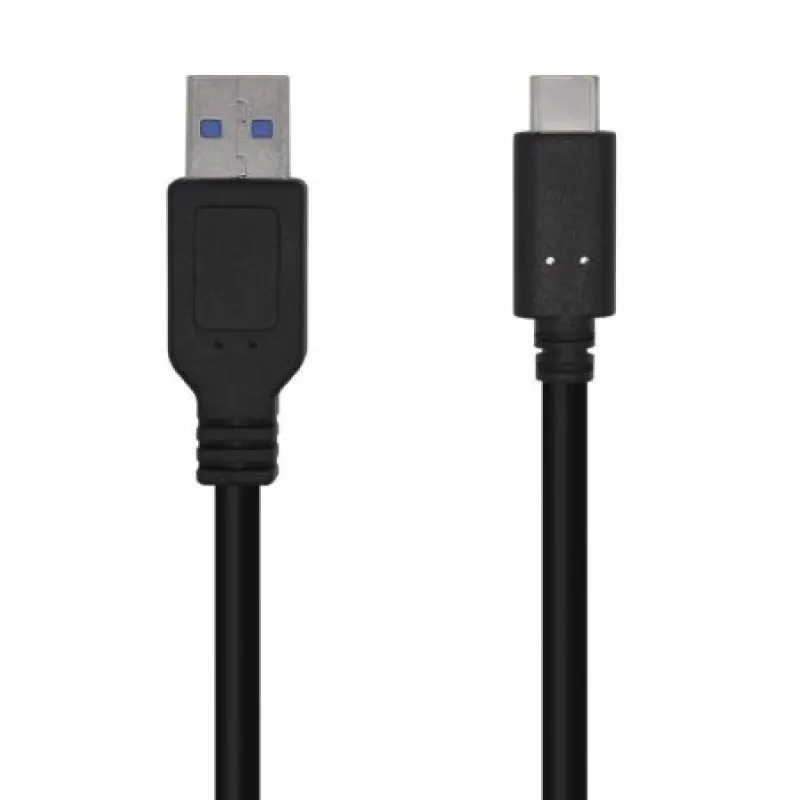 Cable USB 3.1 Tipo-C Aisens A107-0449/ USB Tipo-C Macho - USB Macho/ 50cm/ Negro Cable USB 3.1 Tipo-C Aisens A107-0449/ USB Tipo-C Macho - USB Macho/ 50cm/ Negro