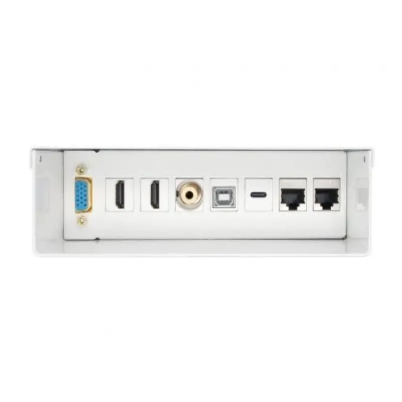 Caja de Conexiones Aisens A127-0720/ VGA - 2x HDMI - Jack 3.5 - USB Tipo-C - USB - 2x RJ45 Caja de Conexiones Aisens A127-0720/ VGA - 2x HDMI - Jack 3.5 - USB Tipo-C - USB - 2x RJ45