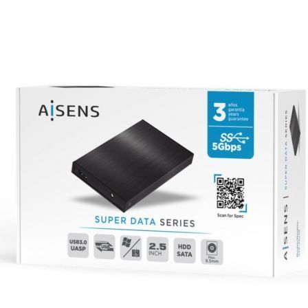 Caja Externa para Disco Duro de 2.5' Aisens ASE-2523B/ USB 3.0 Caja Externa para Disco Duro de 2.5' Aisens ASE-2523B/ USB 3.0