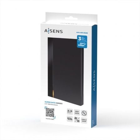 Caja Externa para Disco Duro de 2.5' Aisens ASE-2524B/ USB 3.1/ Sin tornillos Caja Externa para Disco Duro de 2.5' Aisens ASE-2524B/ USB 3.1/ Sin tornillos