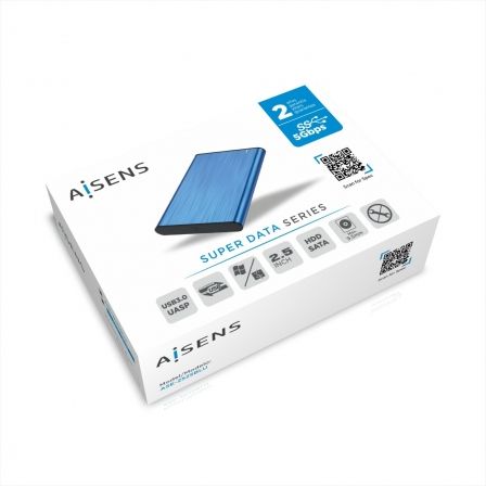 Caja Externa para Disco Duro de 2.5' Aisens ASE-2525BLU/ USB 3.1/ Sin tornillos Caja Externa para Disco Duro de 2.5' Aisens ASE-2525BLU/ USB 3.1/ Sin tornillos