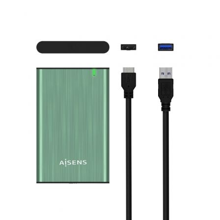 Caja Externa para Disco Duro de 2.5' Aisens ASE-2525SGN/ USB 3.0/ Sin tornillos Caja Externa para Disco Duro de 2.5' Aisens ASE-2525SGN/ USB 3.0/ Sin tornillos