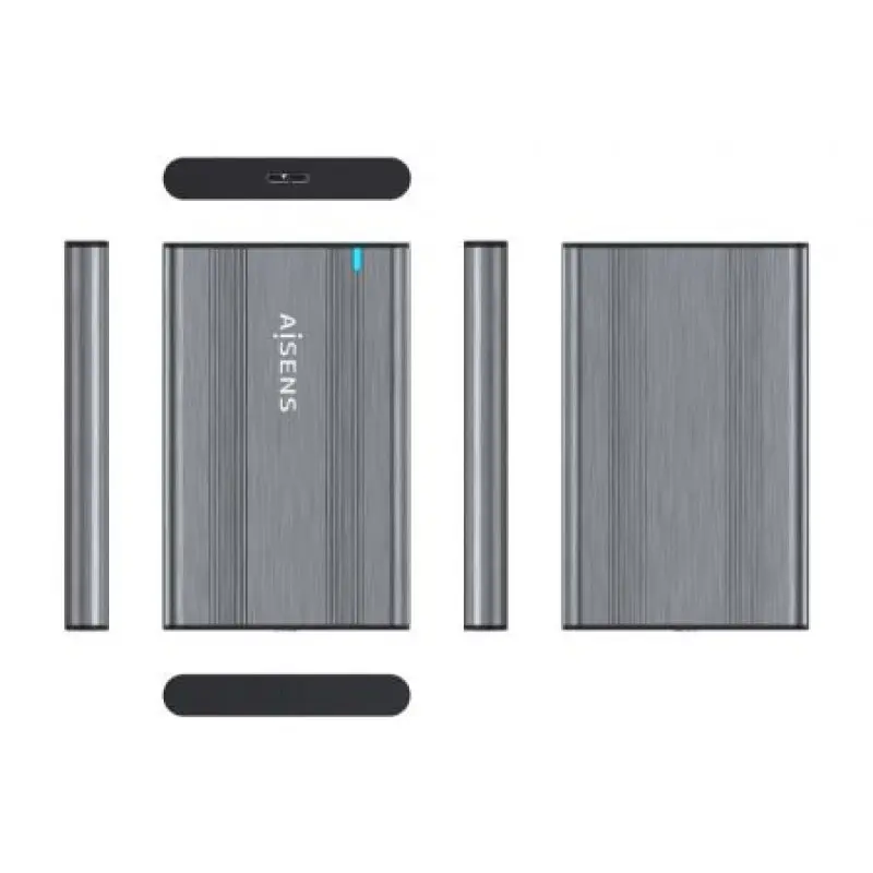 Caja Externa para Disco Duro de 2.5' Aisens ASE-2526GR/ USB 3.1/ Sin tornillos Caja Externa para Disco Duro de 2.5' Aisens ASE-2526GR/ USB 3.1/ Sin tornillos