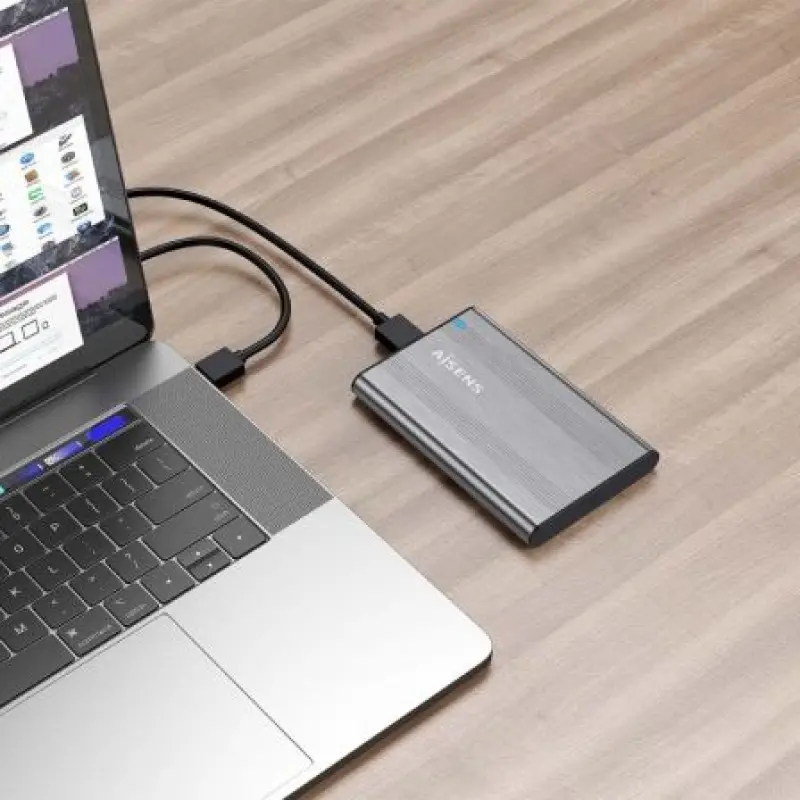 Caja Externa para Disco Duro de 2.5' Aisens ASE-2526GR/ USB 3.1/ Sin tornillos Caja Externa para Disco Duro de 2.5' Aisens ASE-2526GR/ USB 3.1/ Sin tornillos